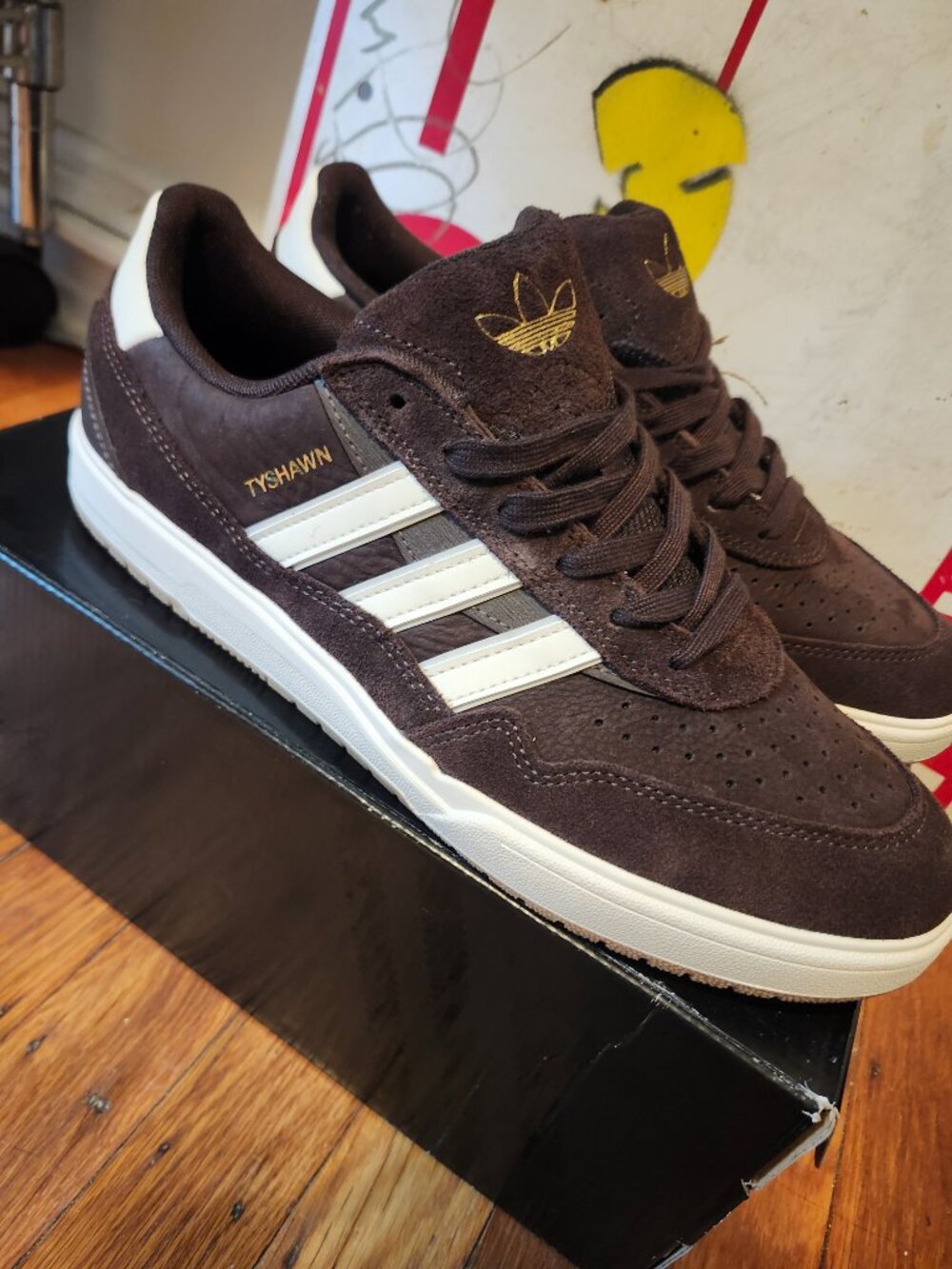 adidas Tyshawn II Brown Suede Skate Shoes Men's 10.5 NEW IN BOX